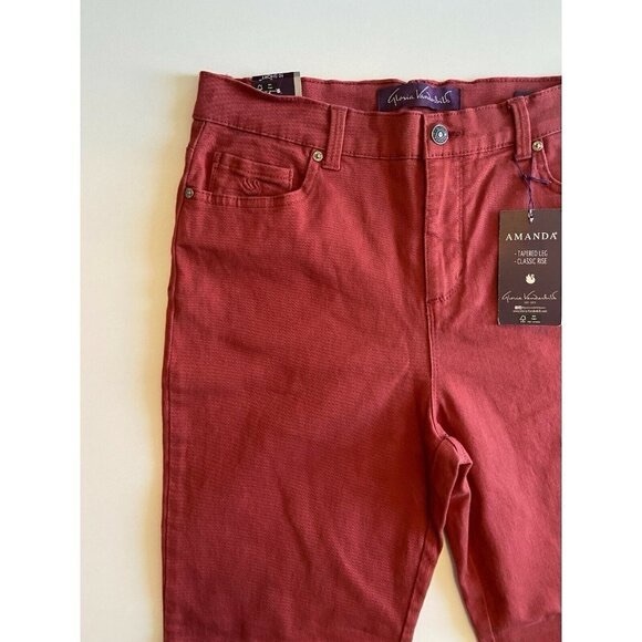 Gloria Vanderbilt Amanda Jeans Tapered Leg Classic Rise Size 10 Short - Picture 2 of 3